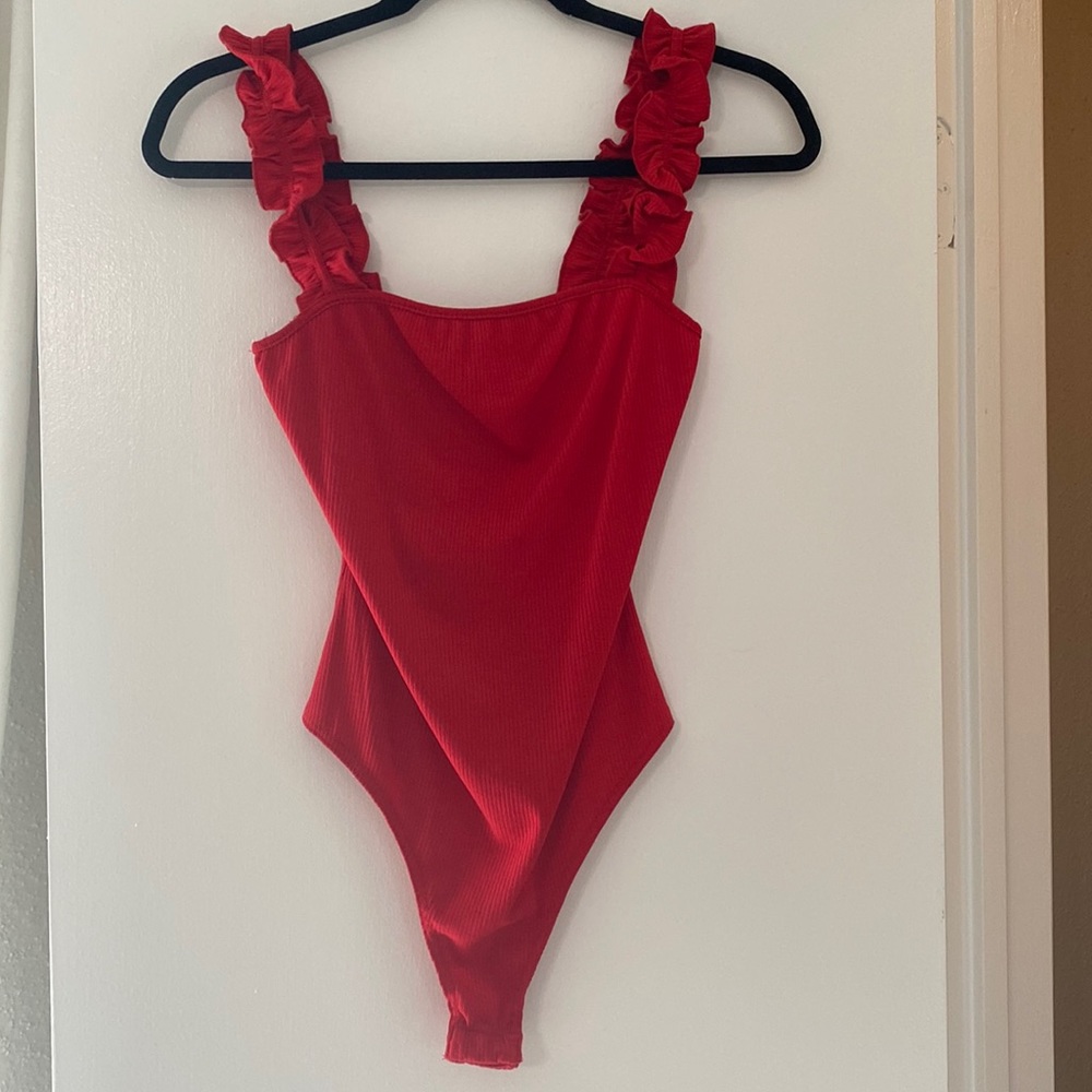 Red bodysuit